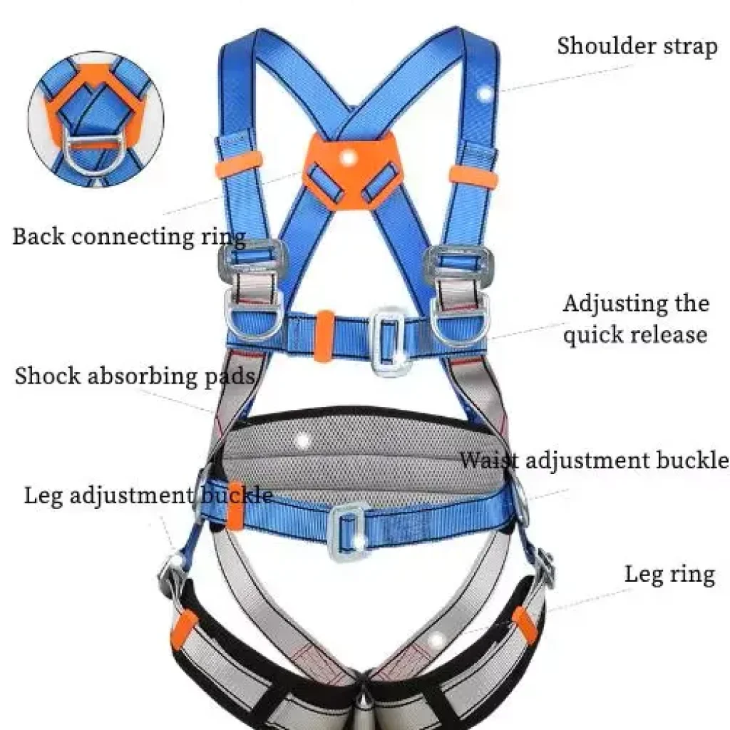 Jenis Body Harness & Perbedaannya untuk Keselamatan Kerja 5 Full Body Harness Double Lanyard