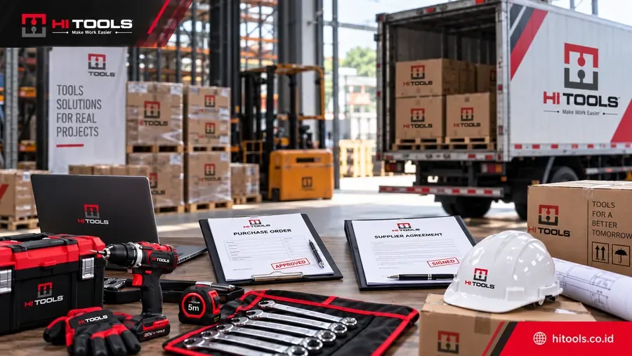 Verifikasi alat dan aksesori untuk supplier alat teknik untuk proyek