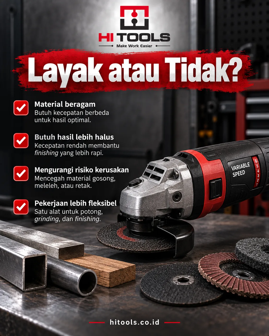 gerinda variable speed - Cara Menilai Apakah Fitur Ini Memang Perlu