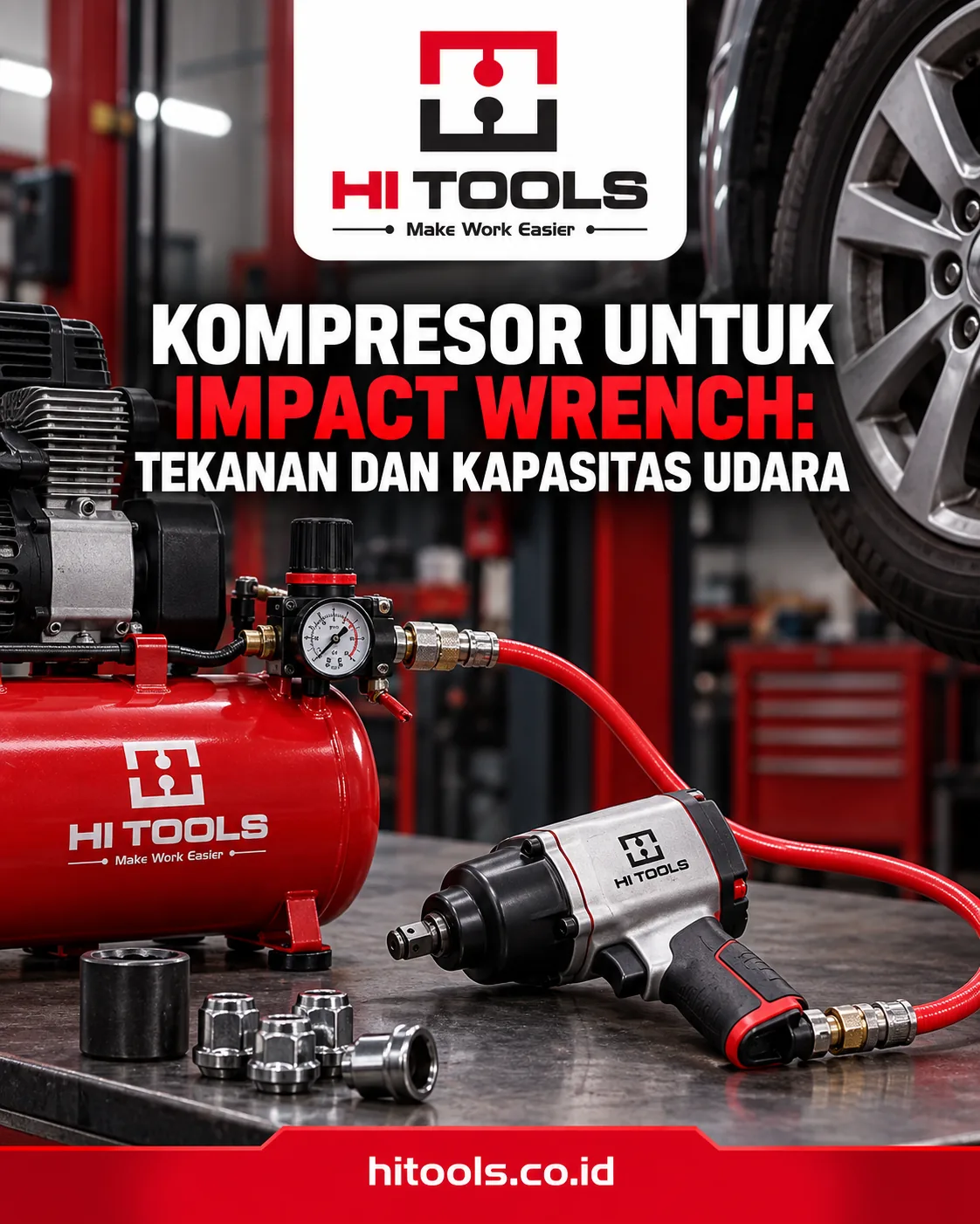Kompresor untuk Impact Wrench: Tekanan dan Kapasitas Udara