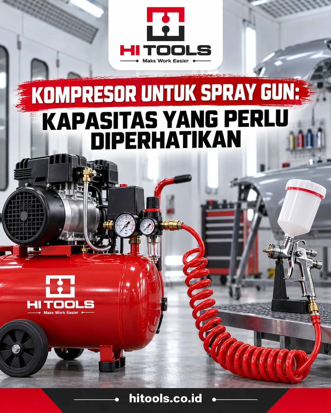 Kompresor untuk Spray Gun: Kapasitas yang Perlu Diperhatikan