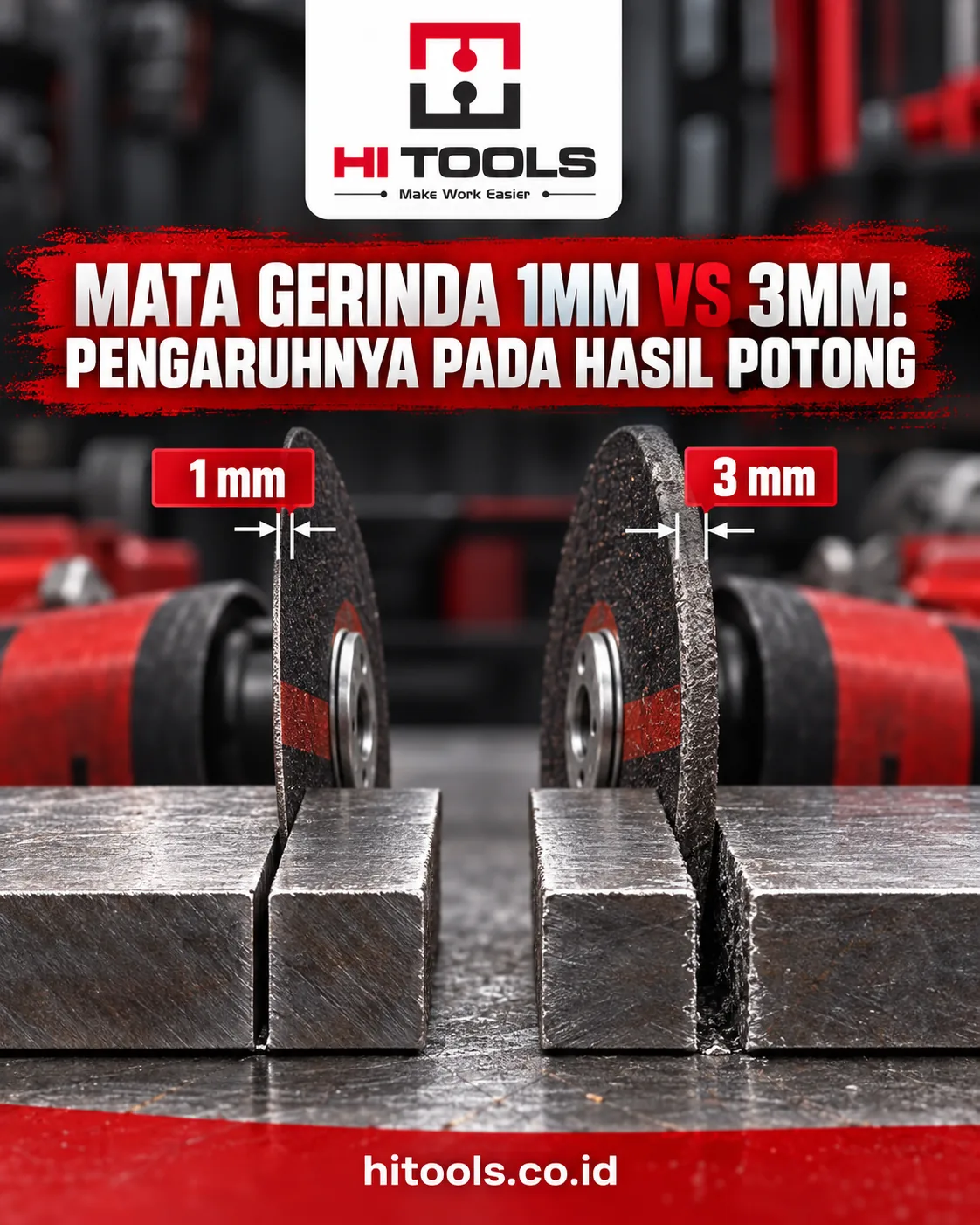 Mata Gerinda 1mm vs 3mm: Pengaruhnya pada Hasil Potong