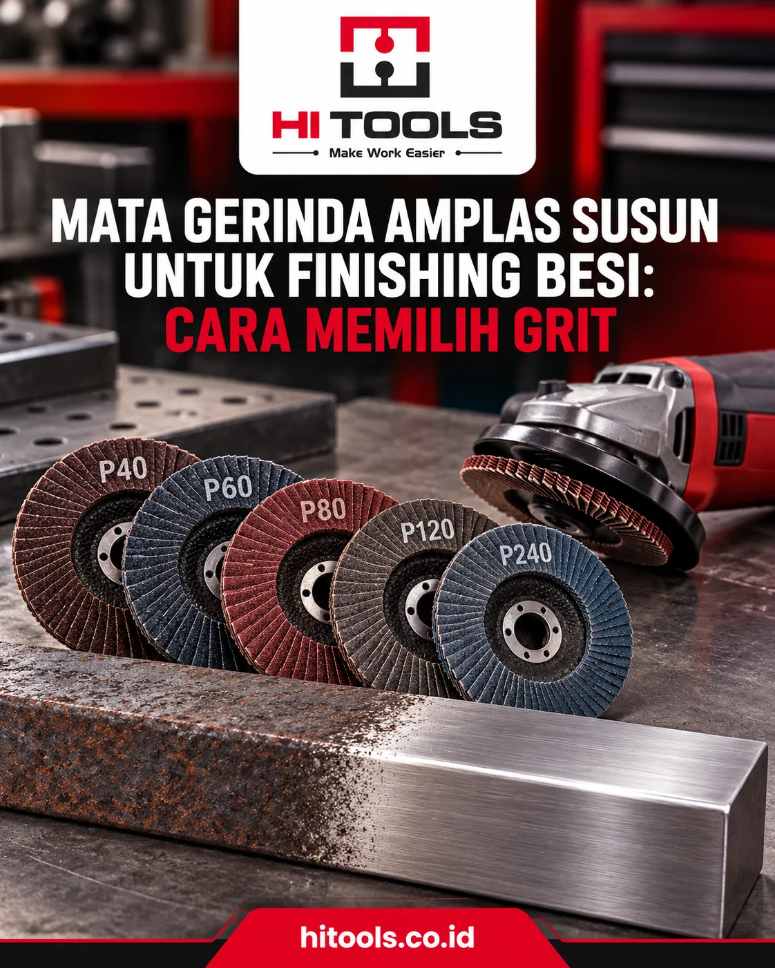 Mata Gerinda Amplas Susun untuk Finishing Besi: Cara Memilih Grit