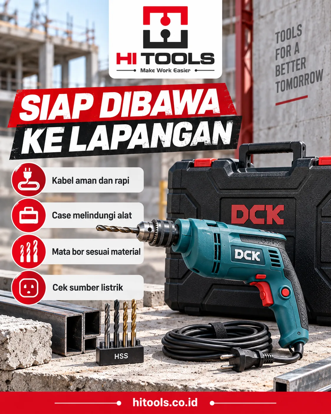mesin bor dck - Mesin Bor DCK untuk Workshop vs Site