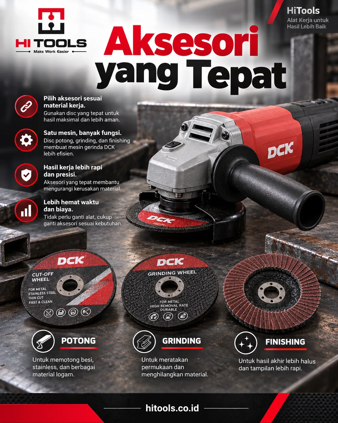 Mesin Gerinda DCK untuk Potong, Grinding, dan Finishing 2 mesin gerinda dck - Mesin Gerinda DCK untuk Potong, Grinding, dan Finishing Harian