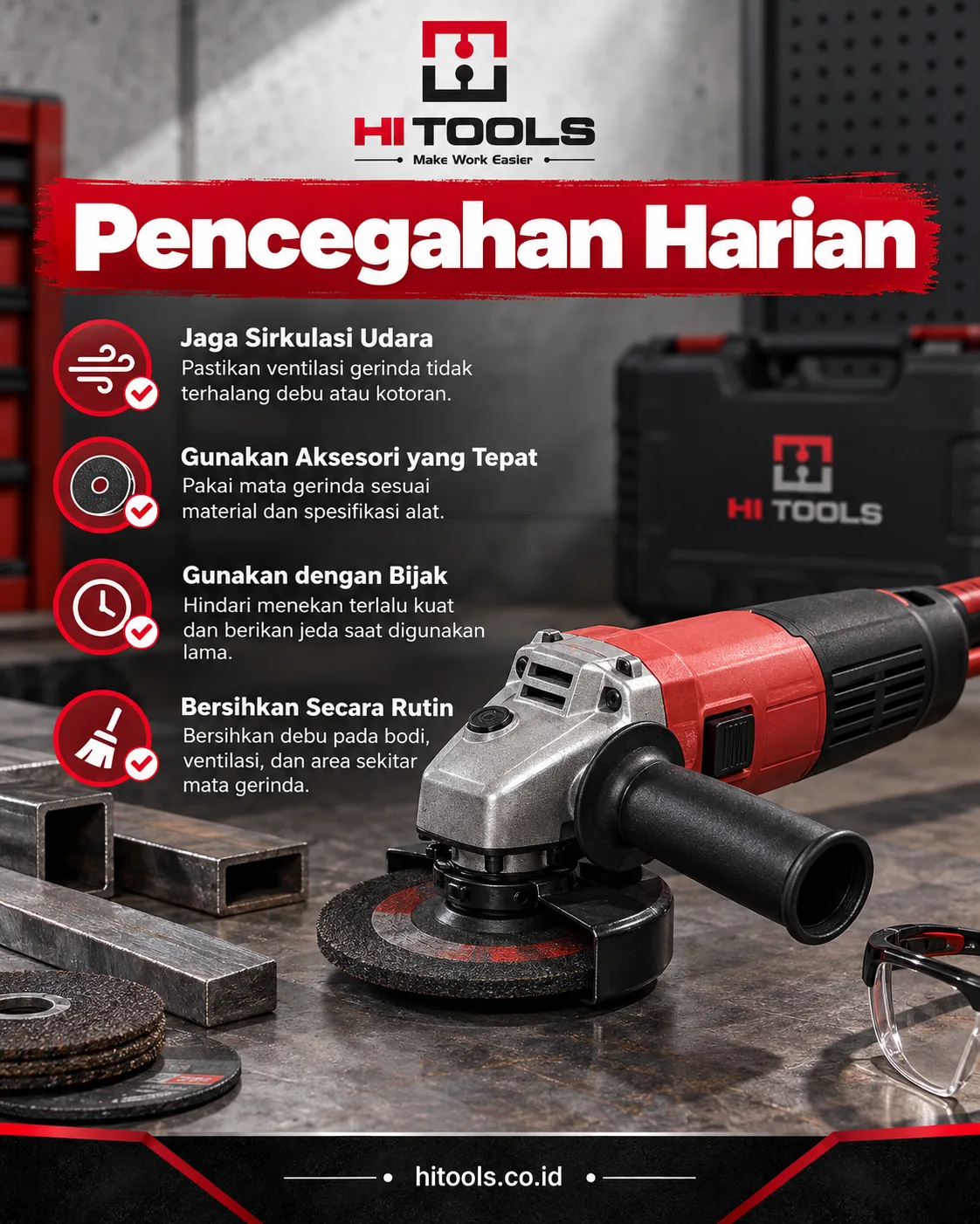Penyebab Gerinda Tangan Cepat Panas Saat Digunakan 3 penyebab gerinda tangan cepat panas - Cara Mencegah Panas Berlebih pada Gerinda